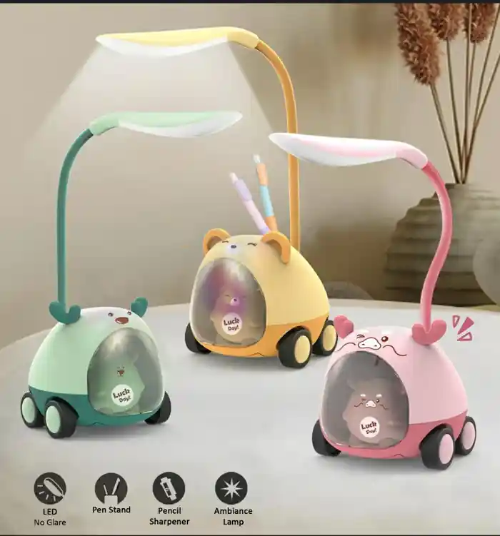 Desk Lamp Multi-purpose Eye-protection Adorable Household Mini Three-gear USB Lamp for Reading